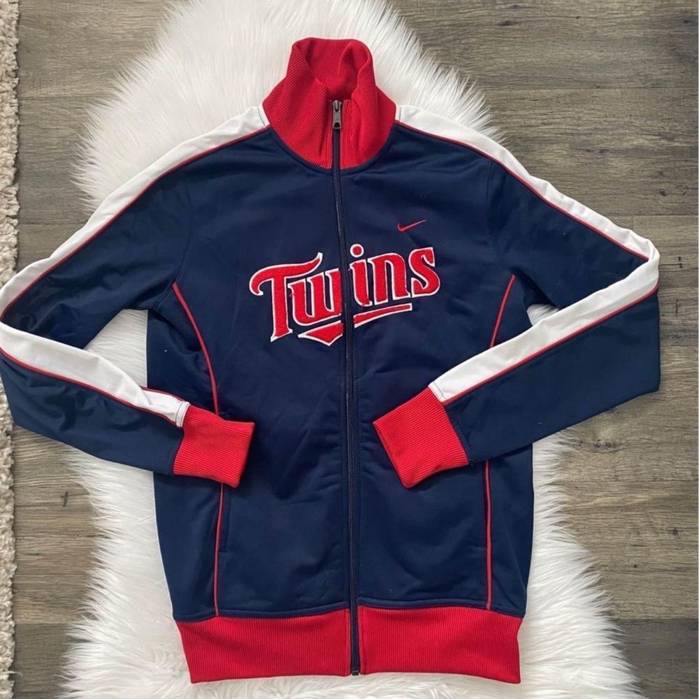 WOMENS NIKE MINNESOTA TWINS FULL ZIP JACKET SIZE MEDIUM